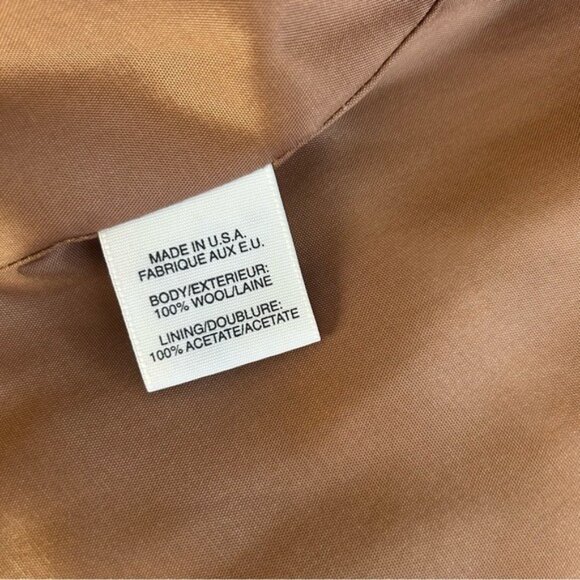 Vintage Camel Button Front Coat Size M - Picture 6 of 7